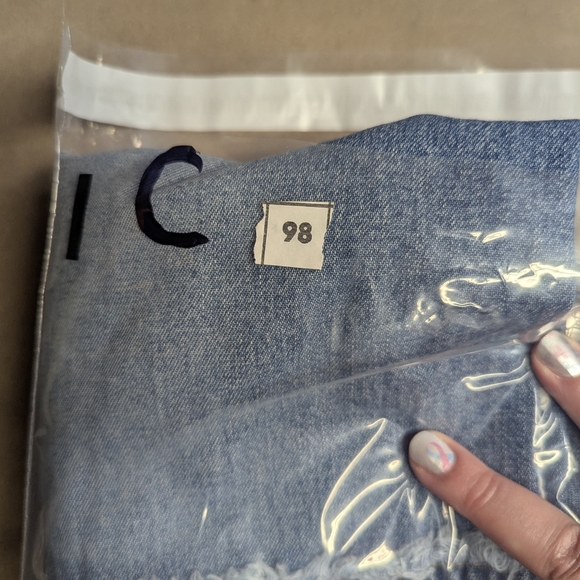 Lauren Ralph Lauren Patchwork Denim Maxi Skirt 20W Plus Size Y2K Vintage - Picture 16 of 16